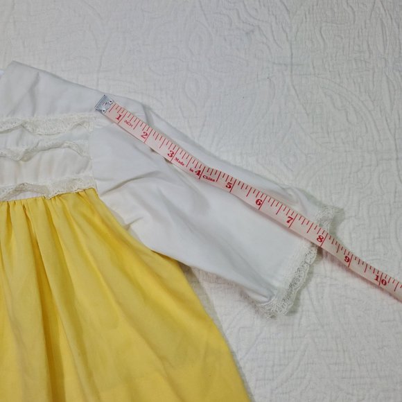 Vintage Sunshine Yellow Lace Dress 12 months - Picture 6 of 9